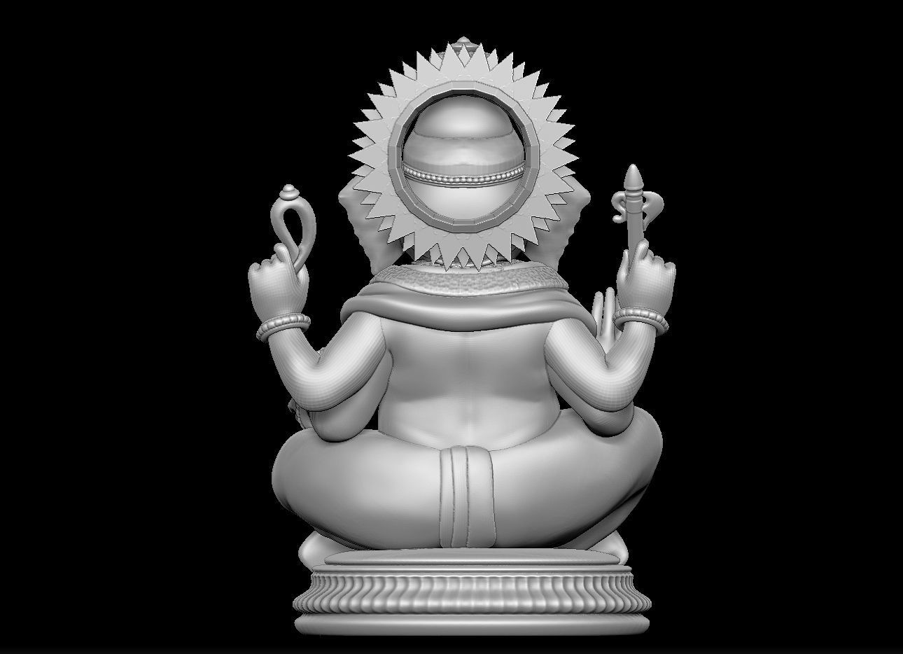 Lord Ganesha Modal 3D print model_1
