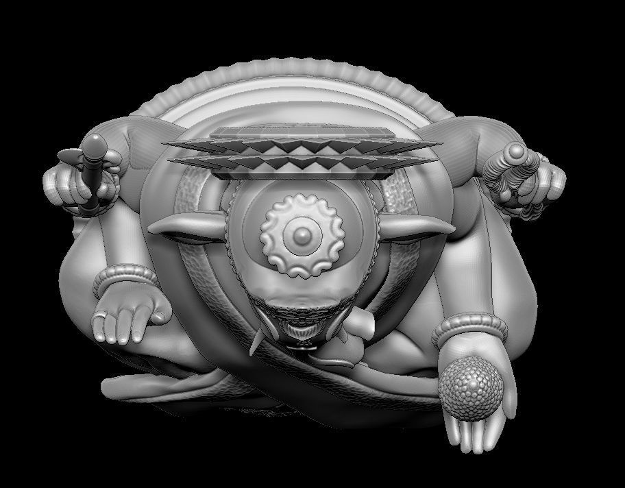 Lord Ganesha Modal 3D print model_3