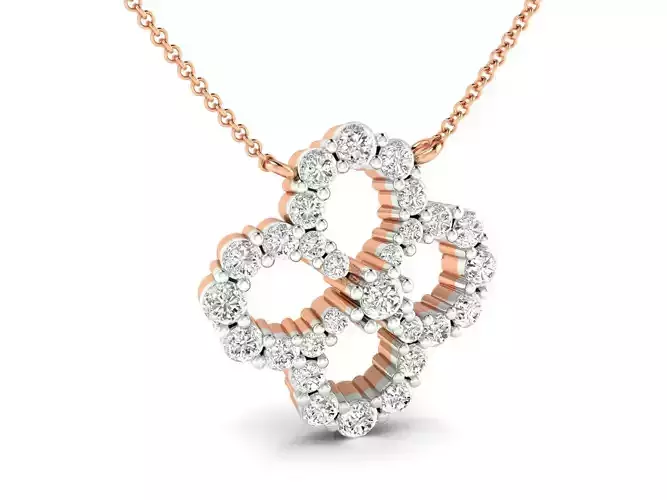 Women solitaire cocktail pendant 3dm stl jcd render details 