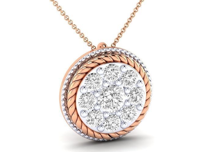  women round fancy pendant 3dm stl jcd render details  3D print model