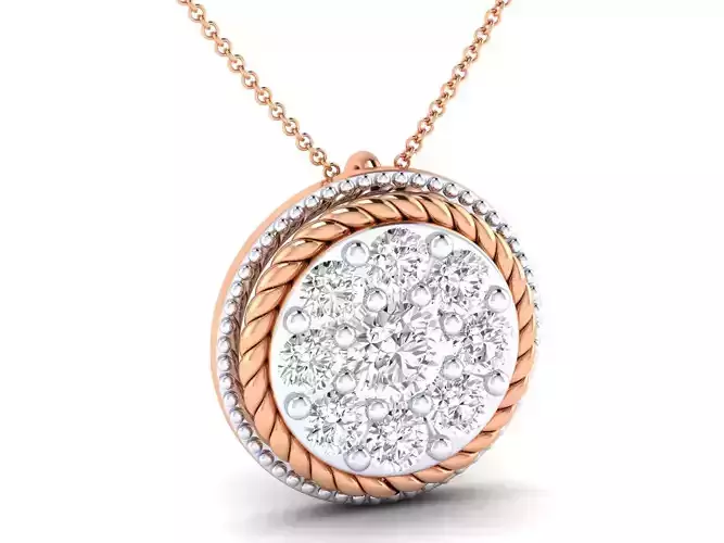  women round fancy pendant 3dm stl jcd render details 