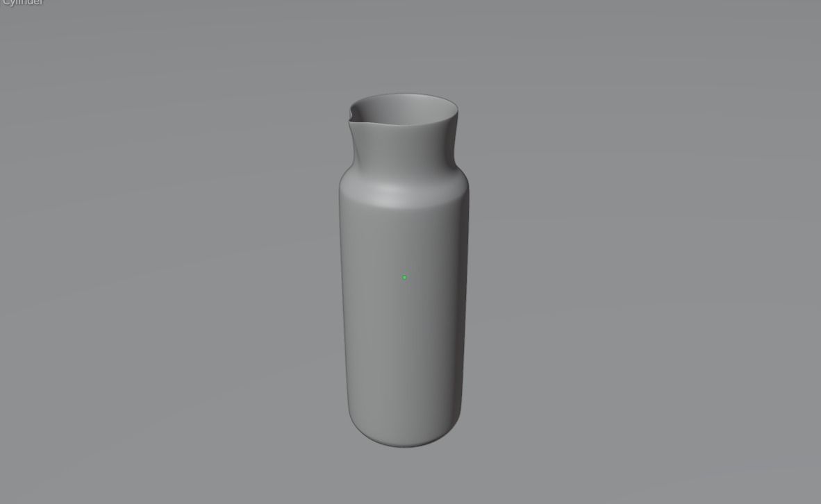 Glass Bottle Free 3D model_4