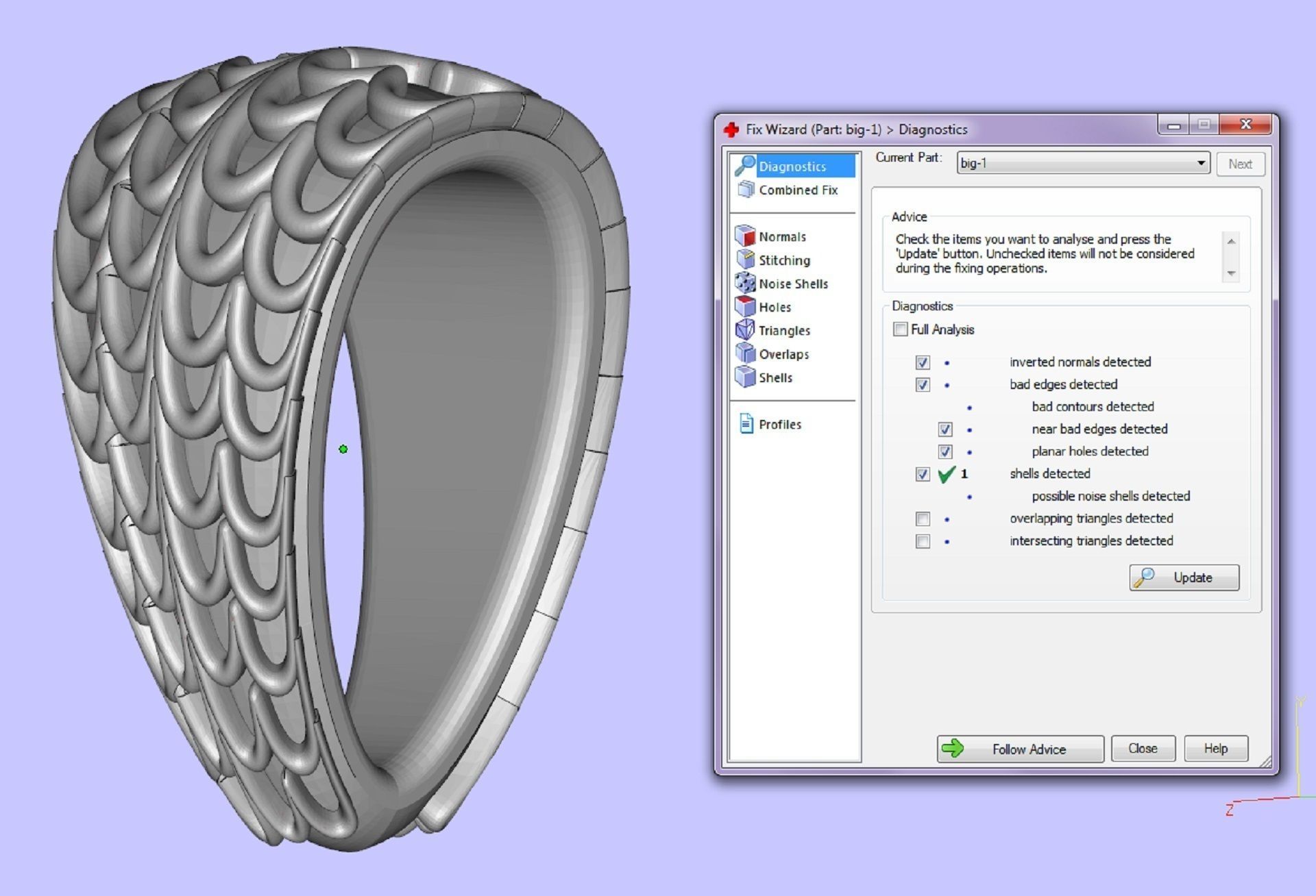 pendant shield with heraldic lion 3D print model_8
