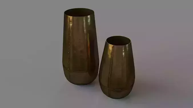 Lei Iron Vase Set of 2