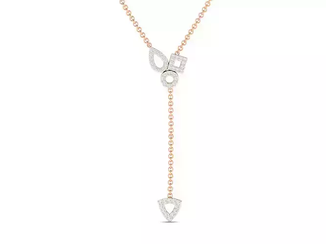 Women cocktail long pendant 3dm stl jcd render details 