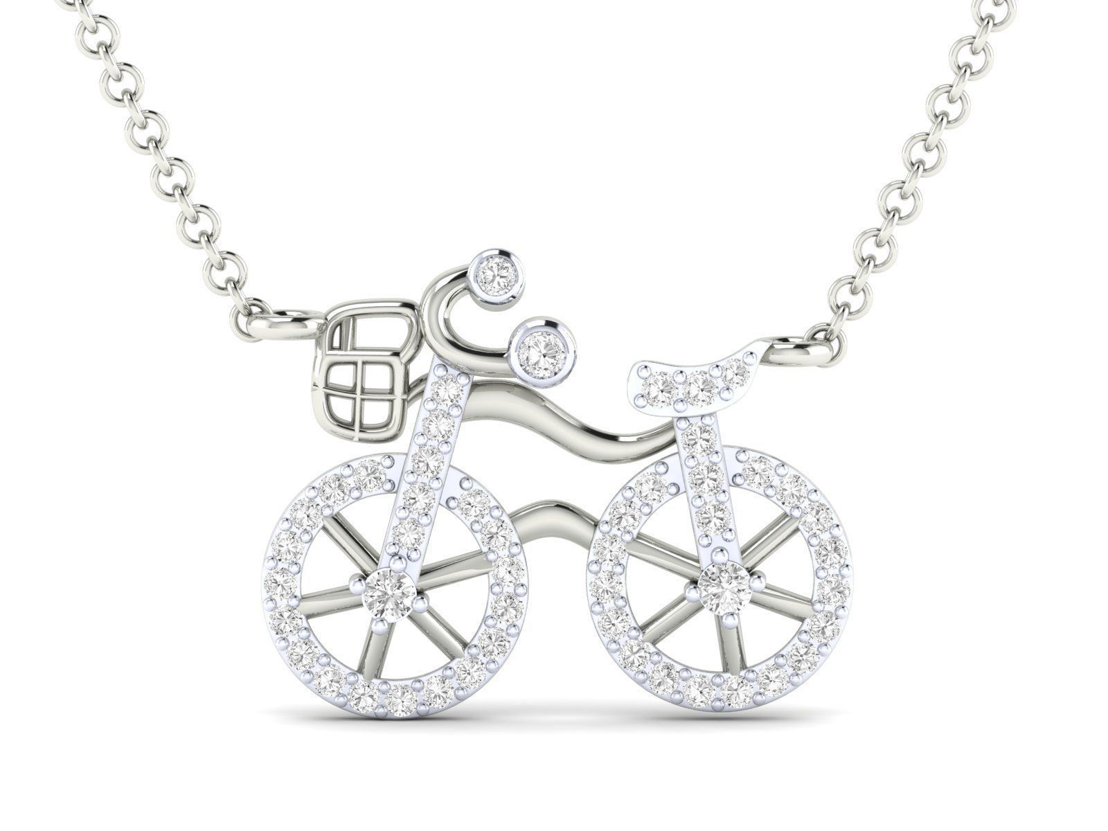 bicycle pendant for girls 3dm stl jcd render details  3D print model_8