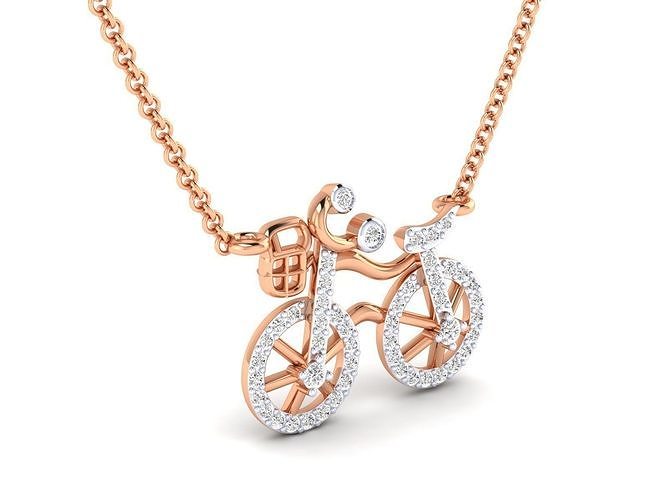 bicycle pendant for girls 3dm stl jcd render details  3D print model