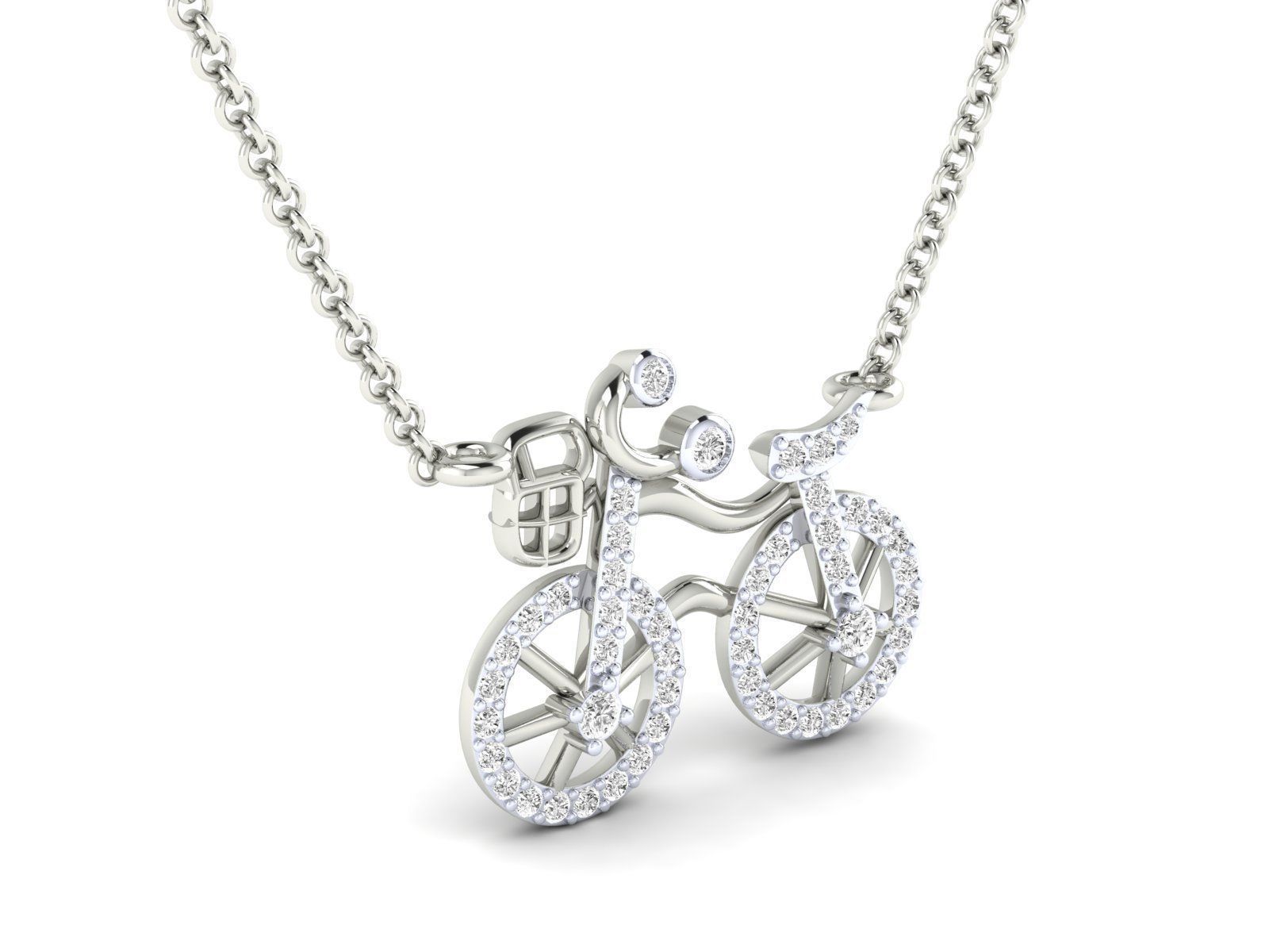 bicycle pendant for girls 3dm stl jcd render details  3D print model_6