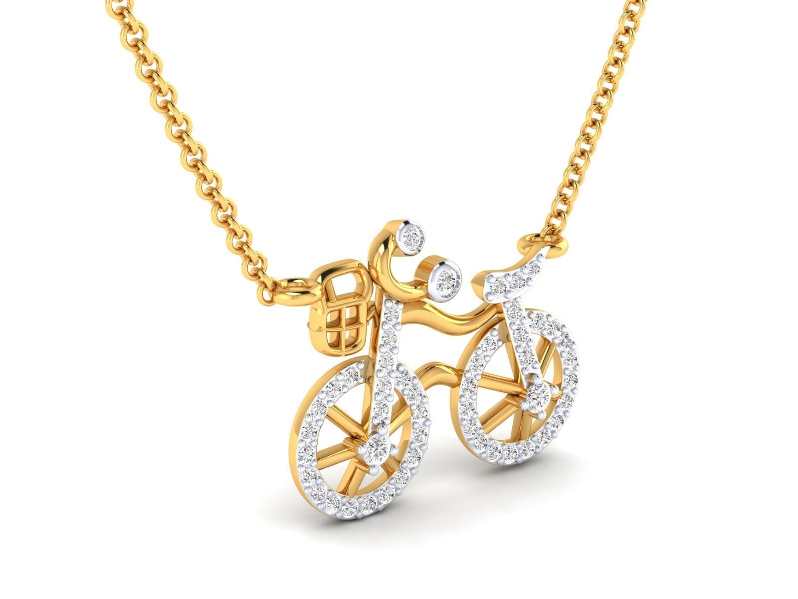 bicycle pendant for girls 3dm stl jcd render details  3D print model_13
