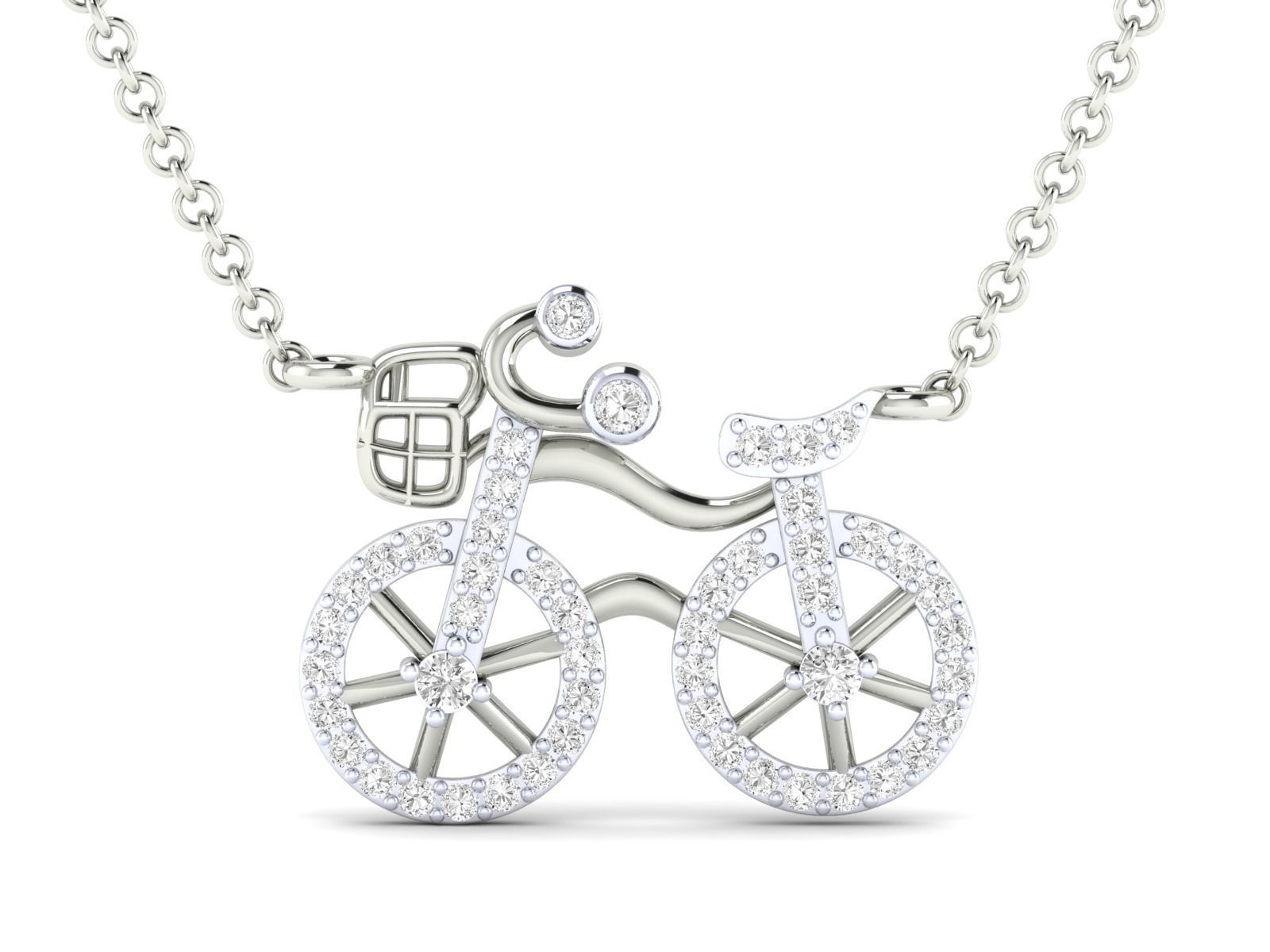 bicycle pendant for girls 3dm stl jcd render details  3D print model_9