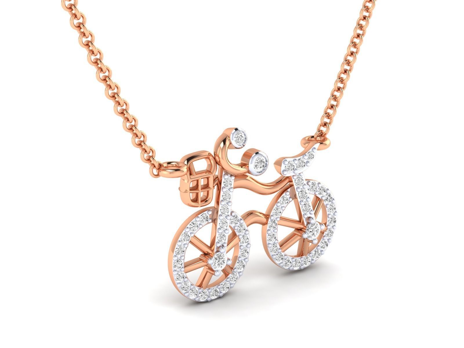 bicycle pendant for girls 3dm stl jcd render details  3D print model_1