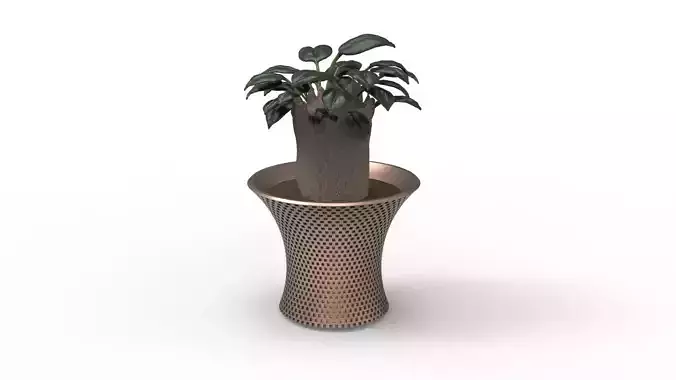 Flowerpot checkered pattern type