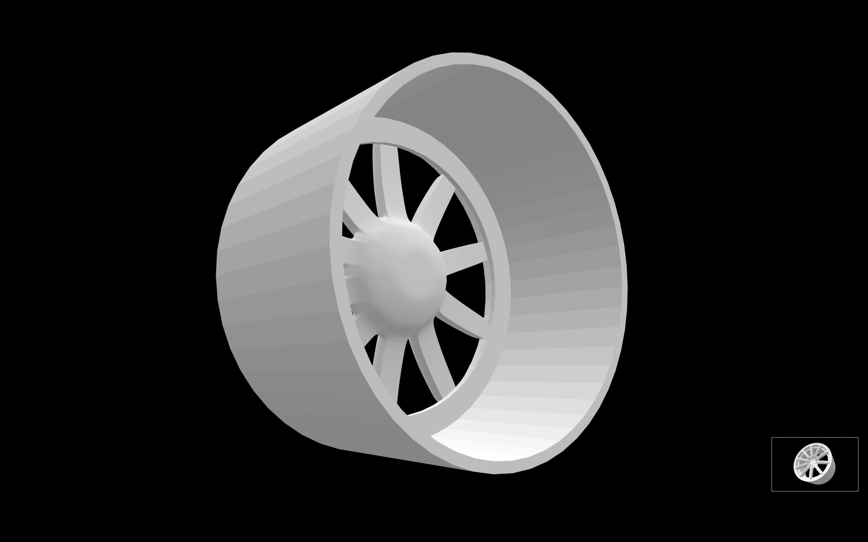 Alfa Romeo OEM scalable and printable rims 3D model 3D printable | CGTrader