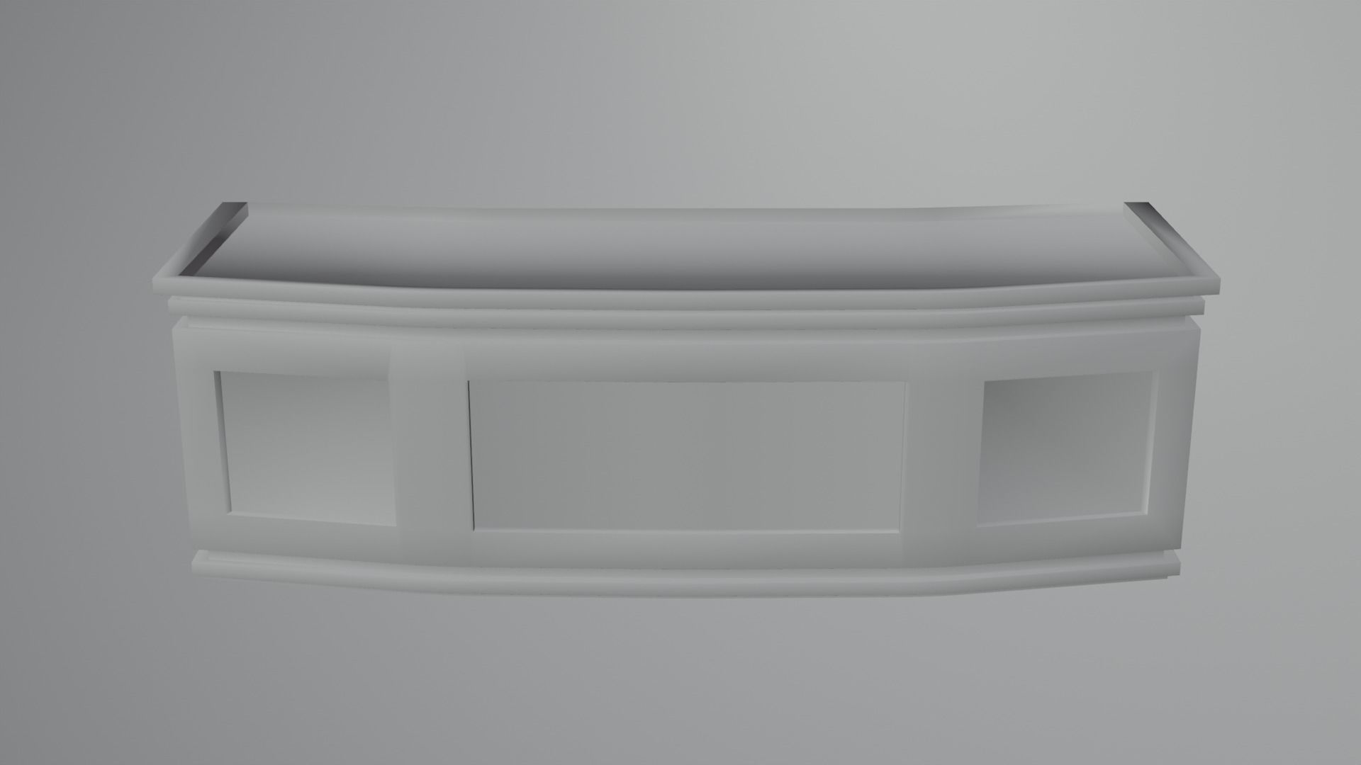 Office table 3D model 3D model_3