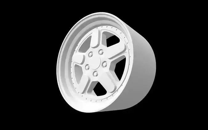 Ac schnitzer type 1 scalable and printable rims 3D print model