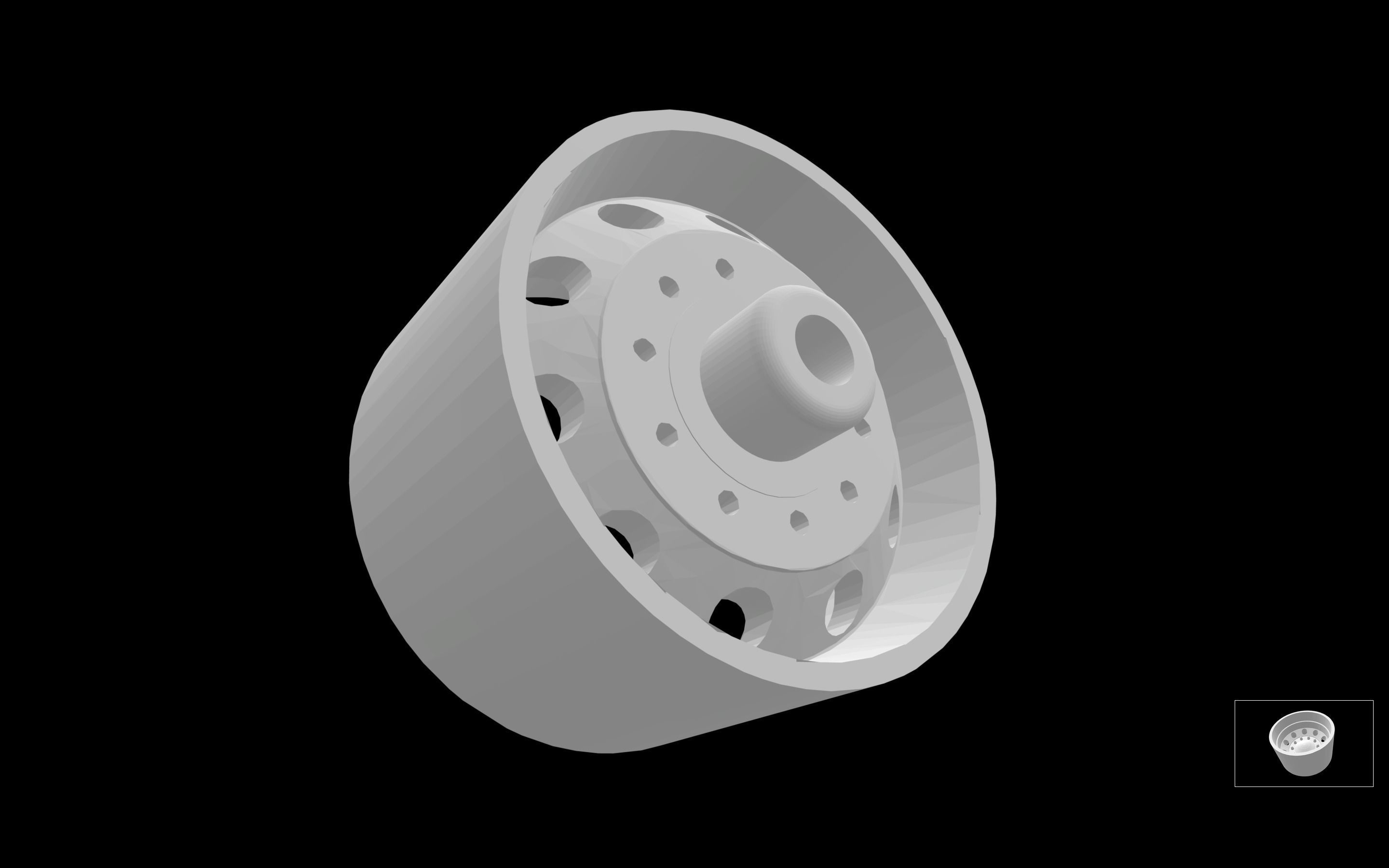 Alcoa dually scalable and printable rims 3D print model_6