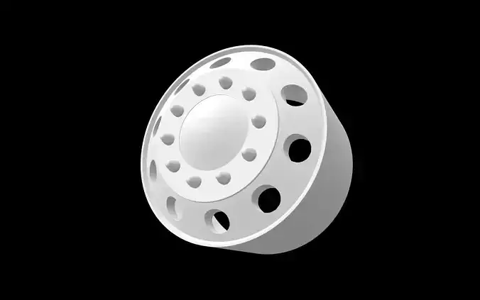 Alcoa dually scalable and printable rims 3D print model