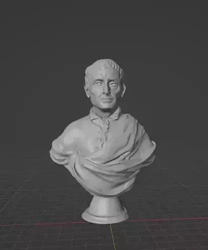 Montesquieu bust 3D print model