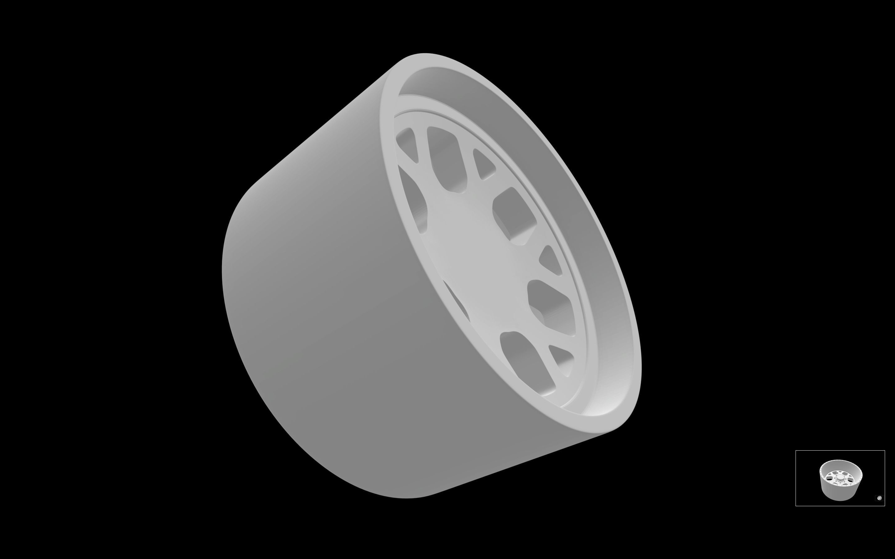 American Force Shield SS scalable and printable rims 3D print model_2