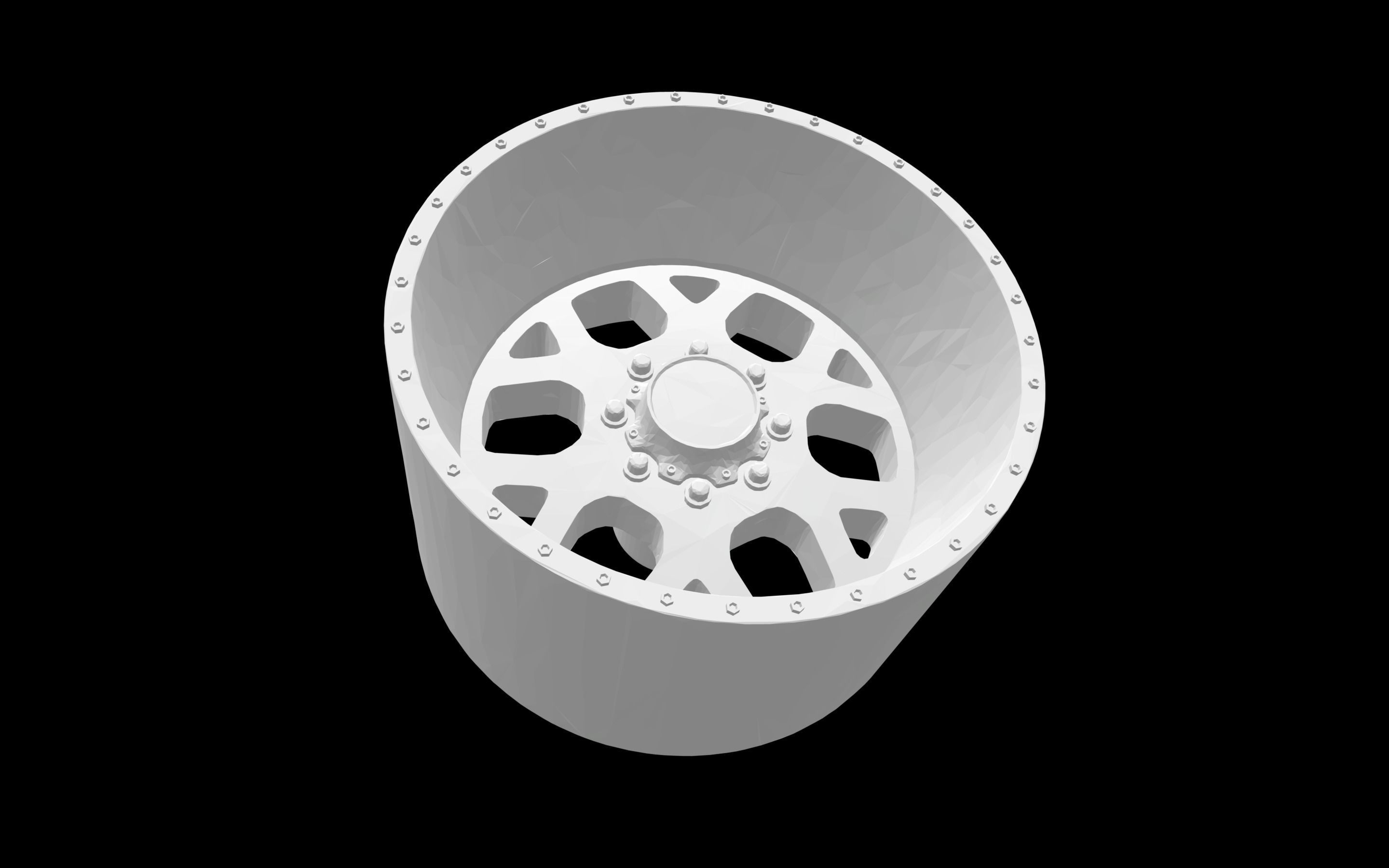 American Force Shield SS scalable and printable rims 3D print model_3