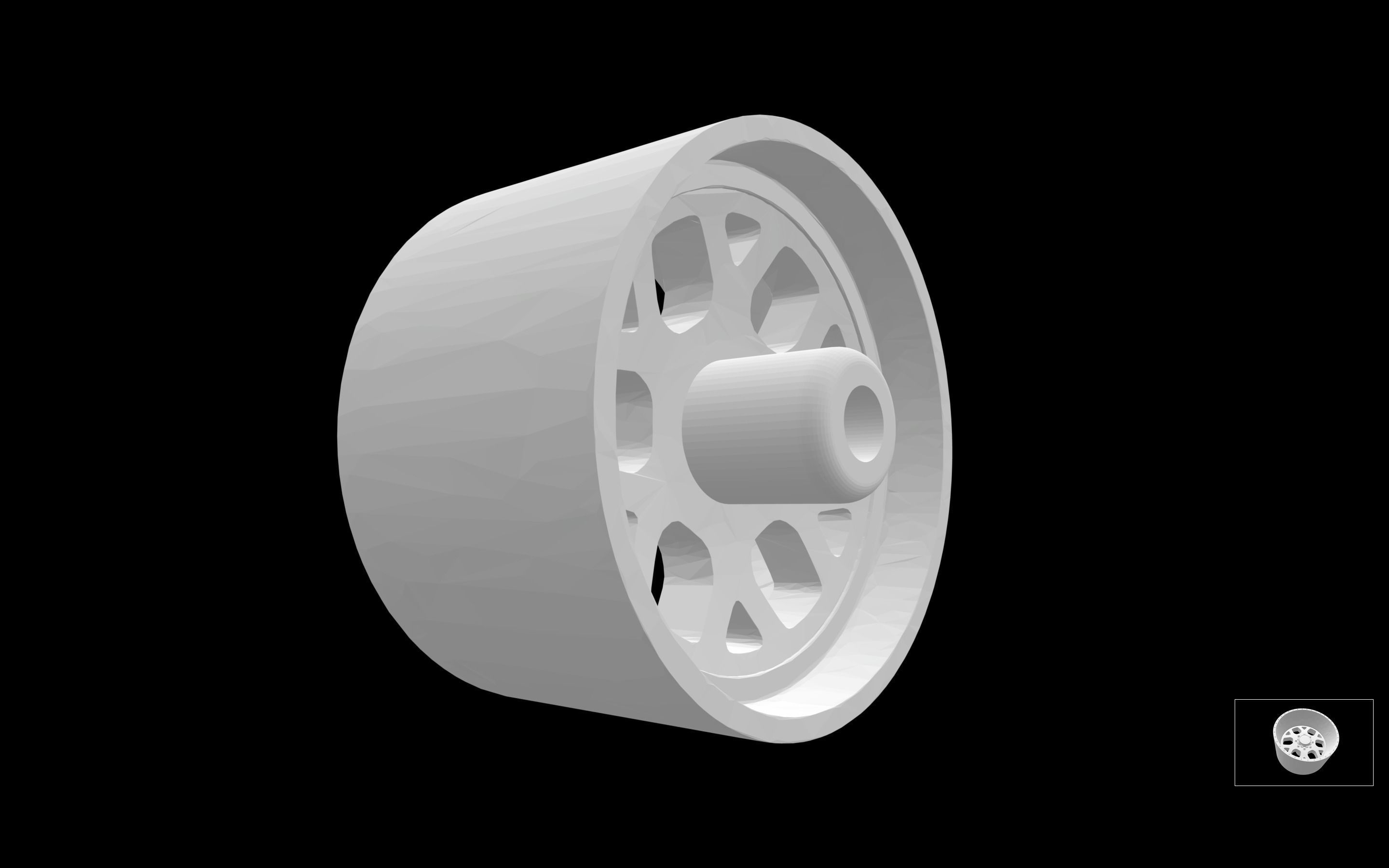 American Force Shield SS scalable and printable rims 3D print model_4