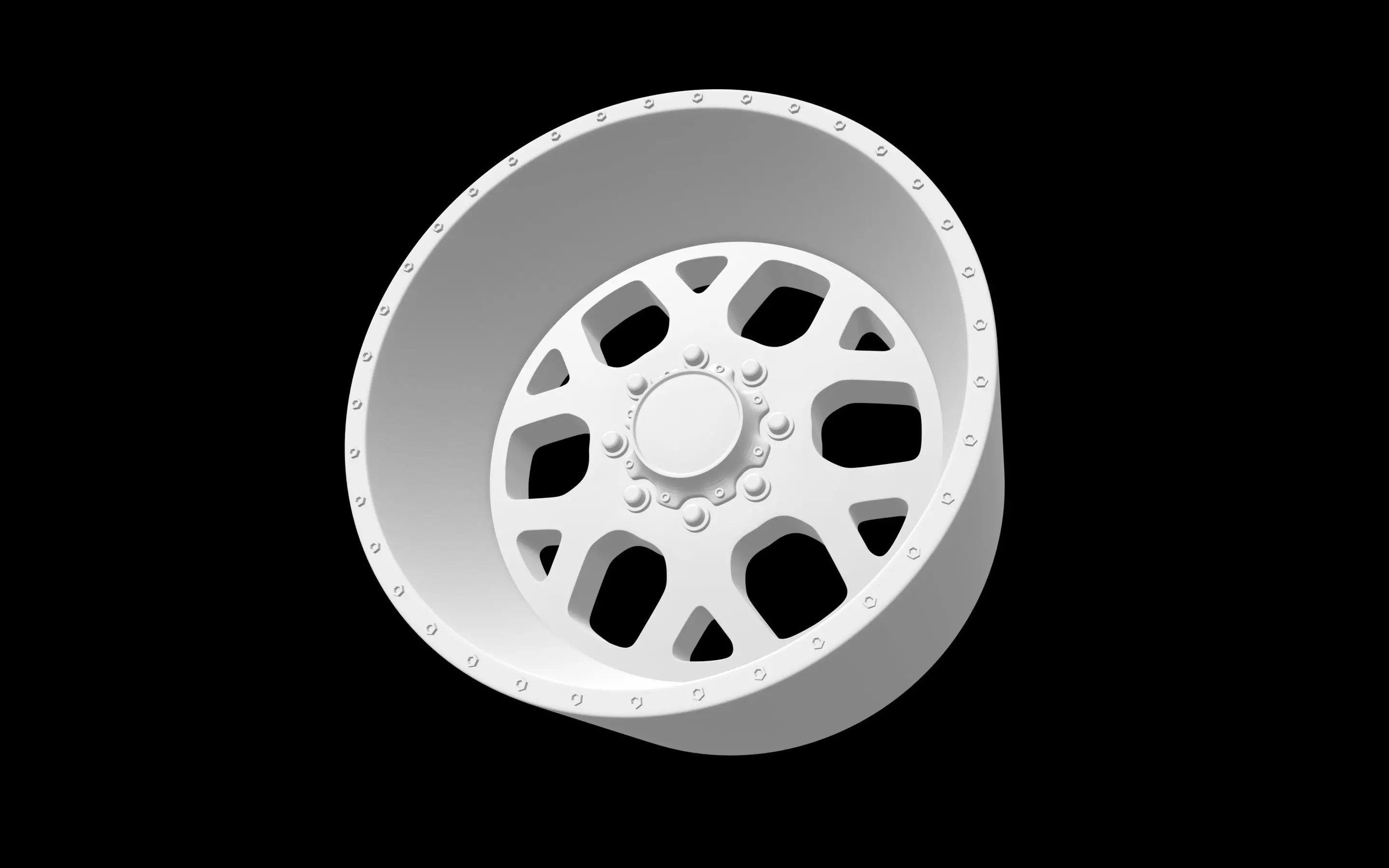 American Force Shield SS scalable and printable rims 3D print model_0