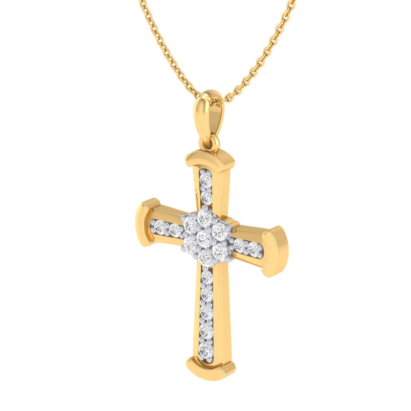 Jesus cross pendant 3dm stl jcd render details  3D print model_9