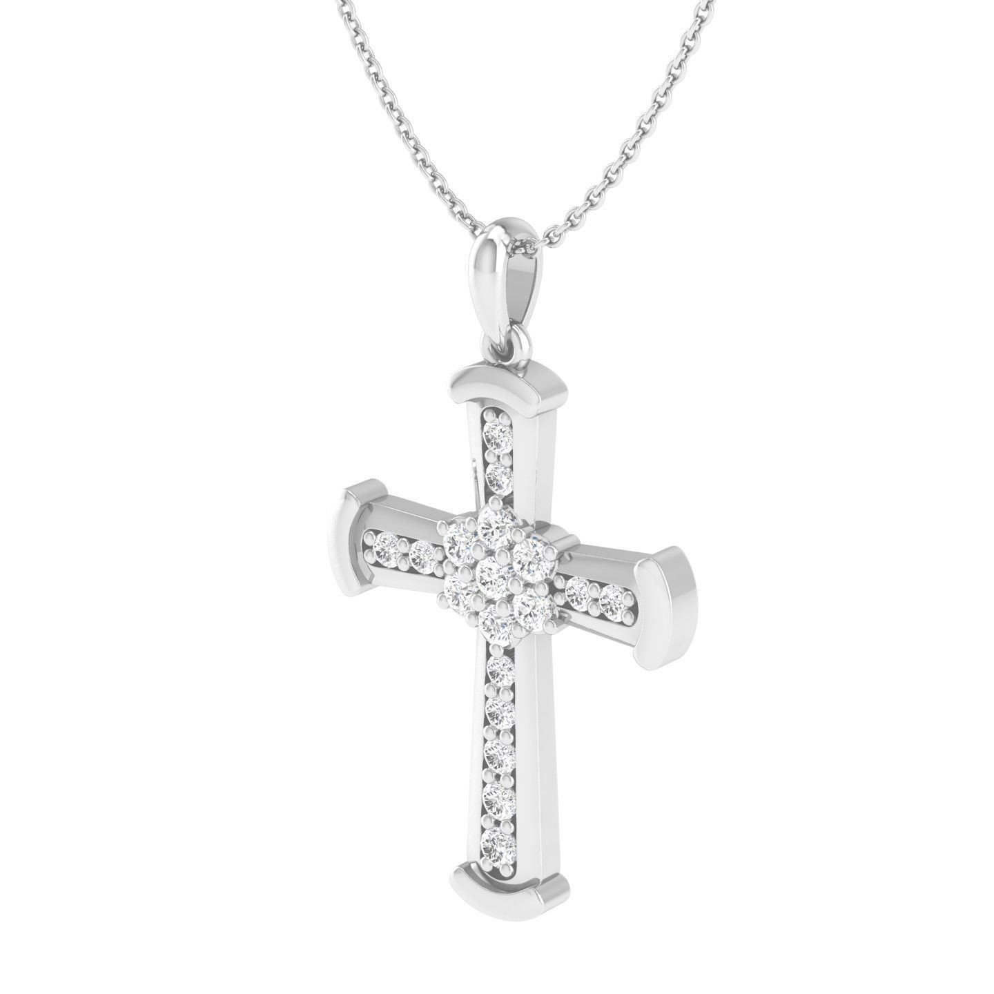 Jesus cross pendant 3dm stl jcd render details  3D print model_6