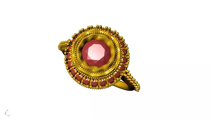 MILGRAIN DIAMOND SHANK RING STL VERIFIED