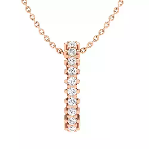 Roundel women diamond pendant 3dm stl jcd render details 