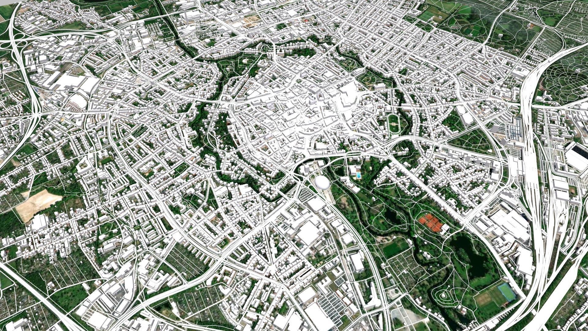 Cityscape Braunschweig Germany 3D model_3