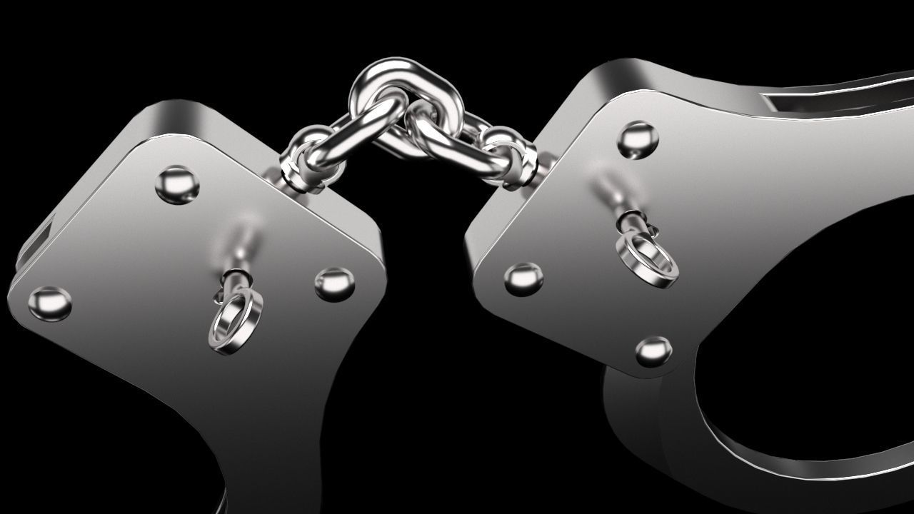 Handcuffs 3D model_2