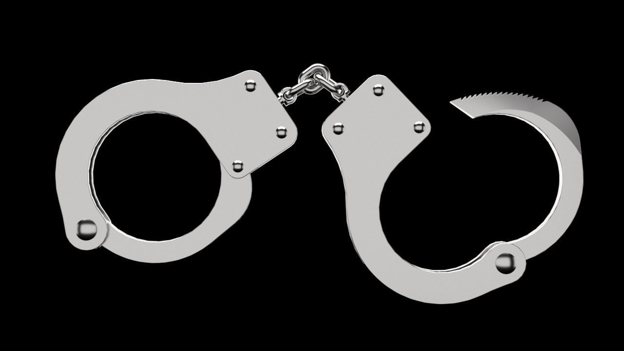 Handcuffs 3D model_3