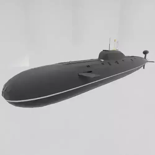 Akula Class Russian Submarine 3D model