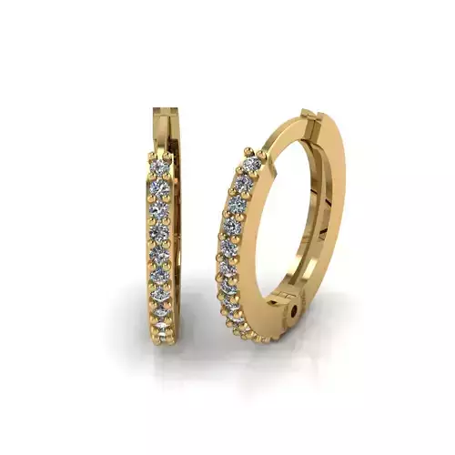 Earring with stones for 3D printing gold and silver