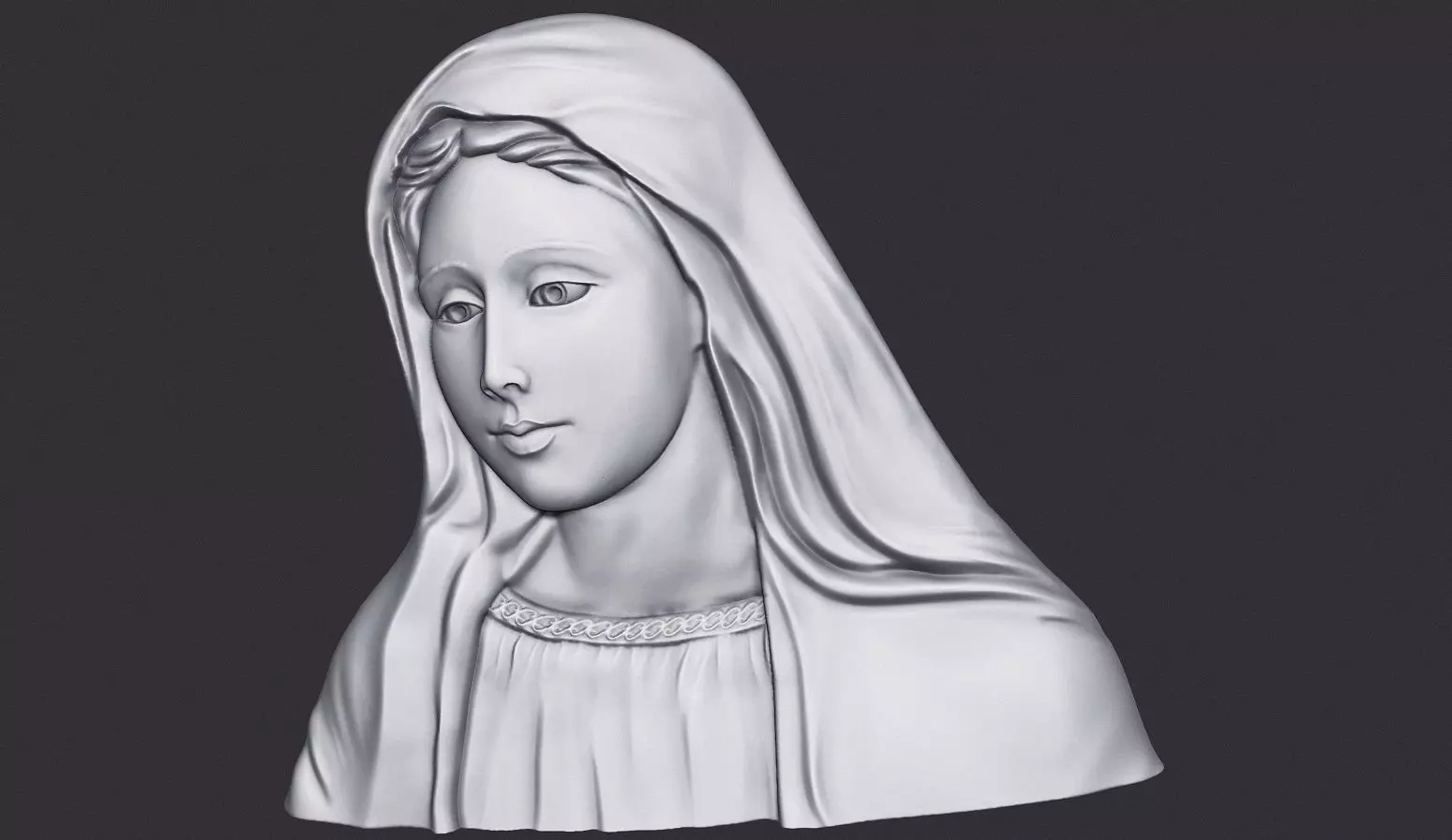 Virgin Mary 3D print model