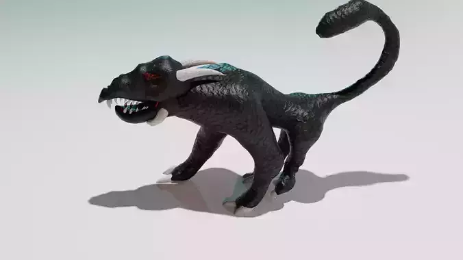 Black Wild Snake Dog