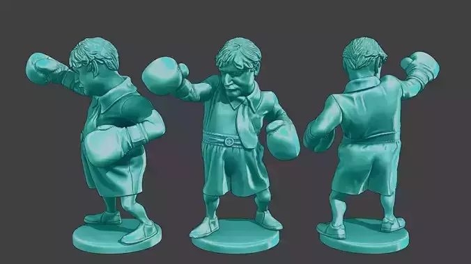 Boris Johnson boxing Meme 3D print model