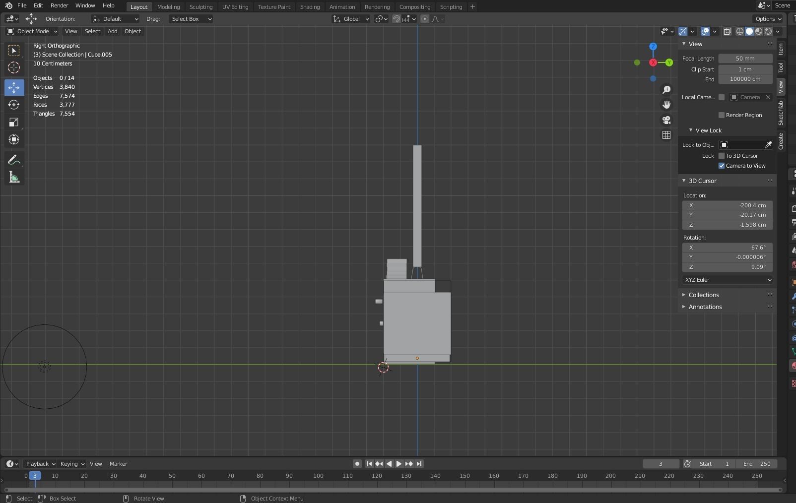 CABINET WITH TV 3D model_5