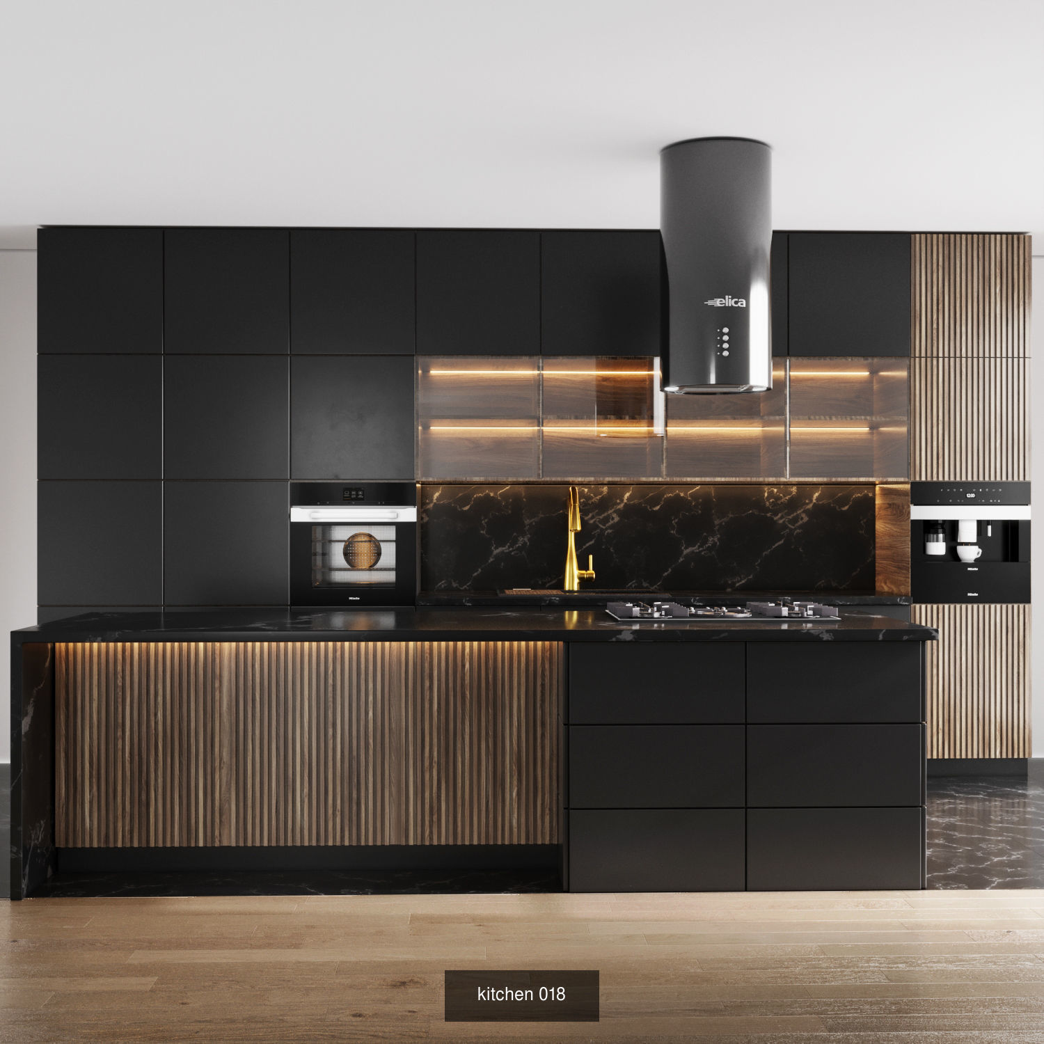10 modern kitchens vol 02 3D Model Collection_3