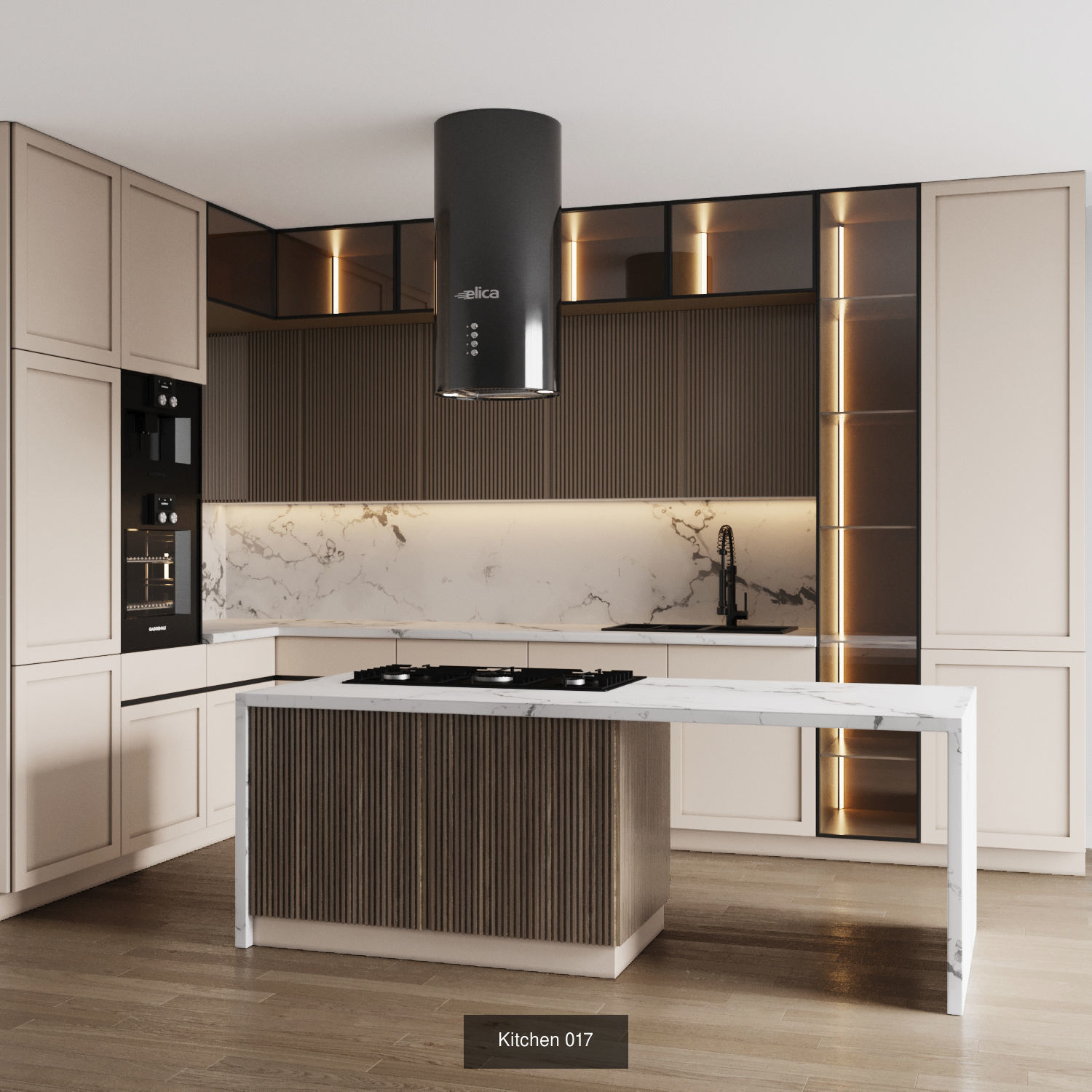 10 modern kitchens vol 02 3D Model Collection_1