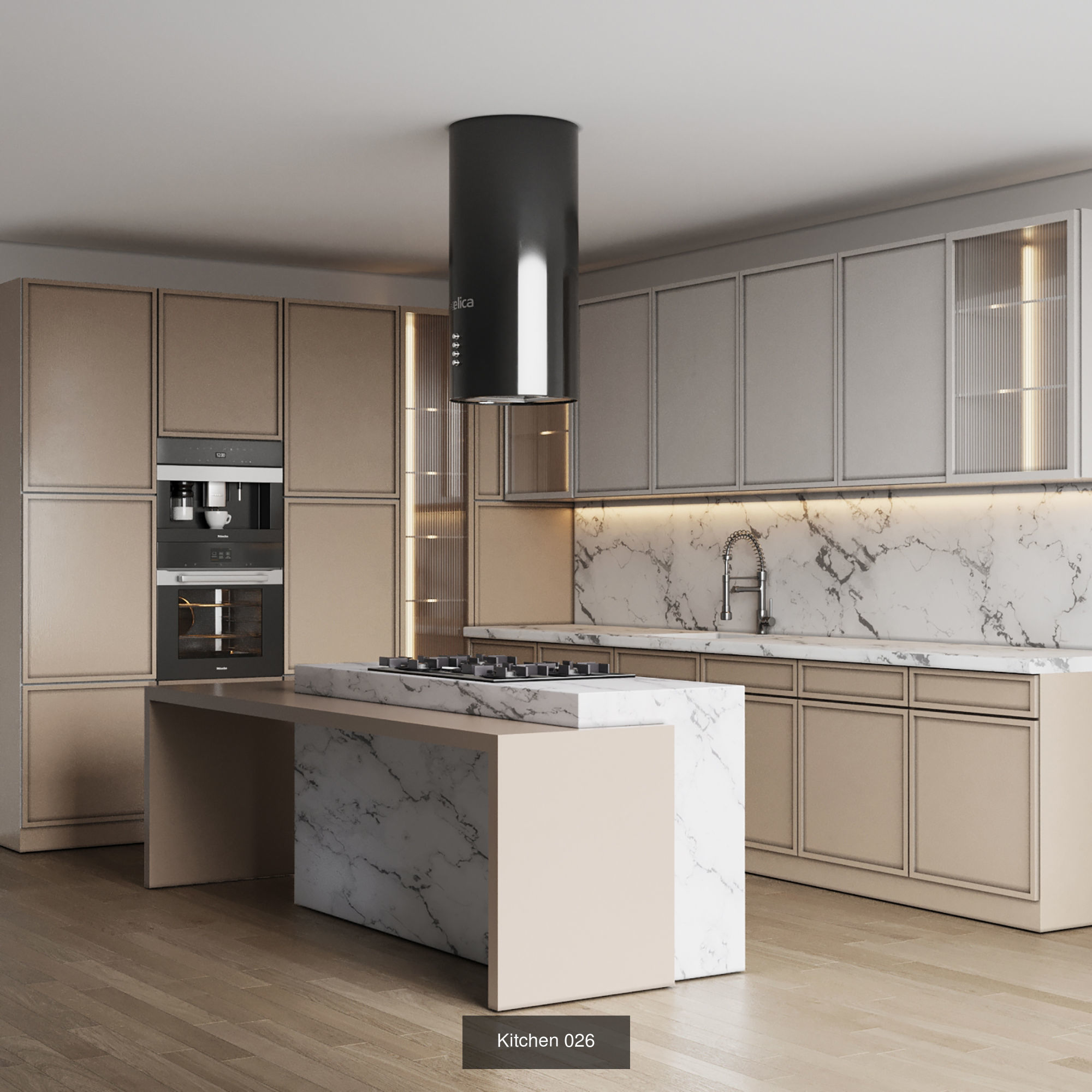 10 modern kitchens vol 02 3D Model Collection_9