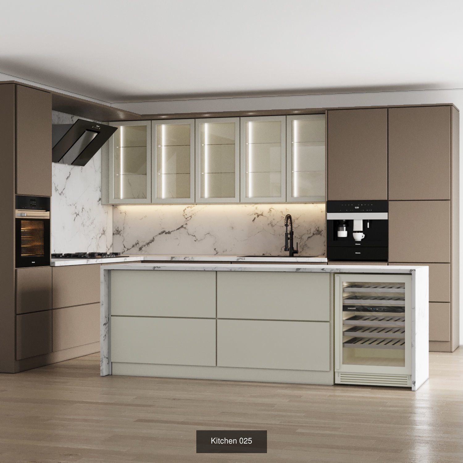 10 modern kitchens vol 02 3D Model Collection_8