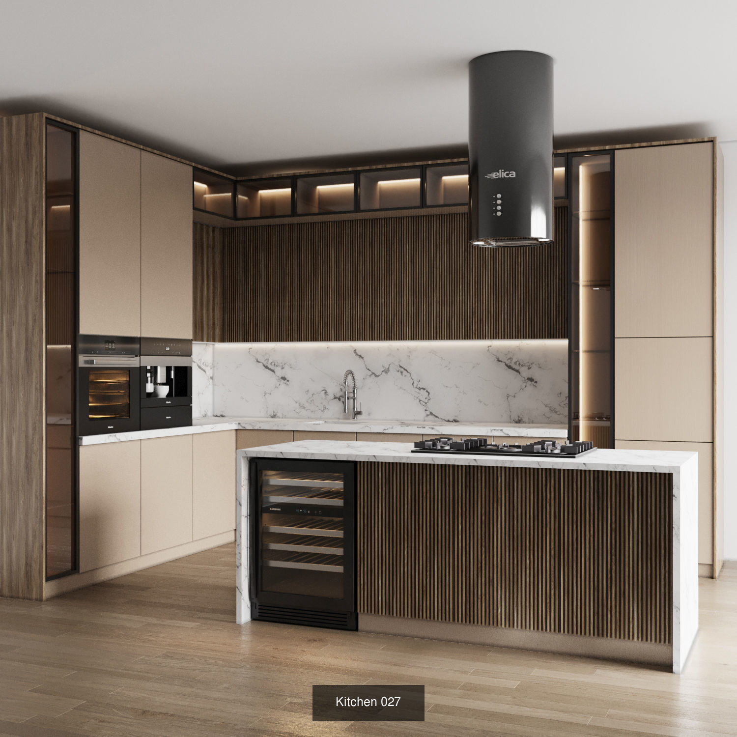 10 modern kitchens vol 02 3D Model Collection_10