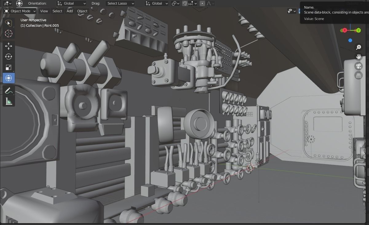 Submarine 3D model_14