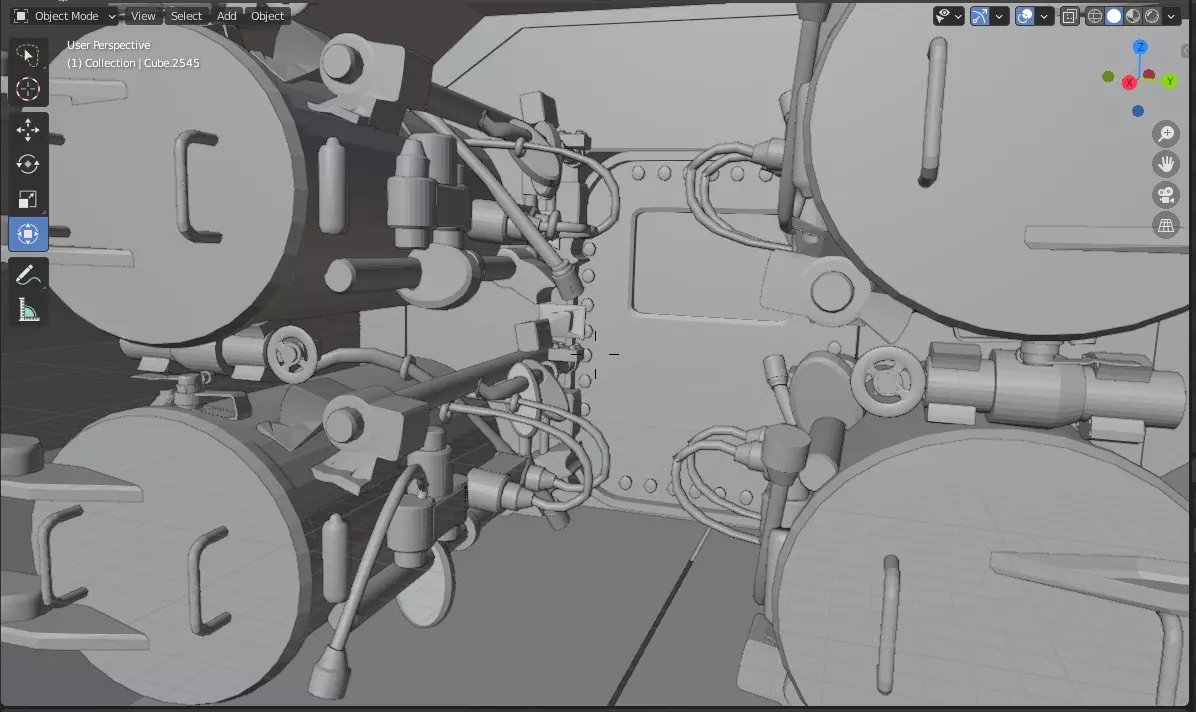 Submarine 3D model_0