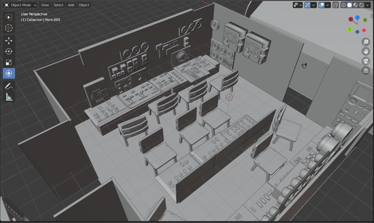 Submarine 3D model_12