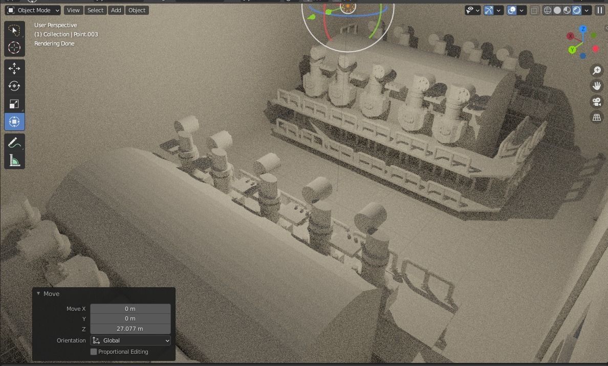 Submarine 3D model_4