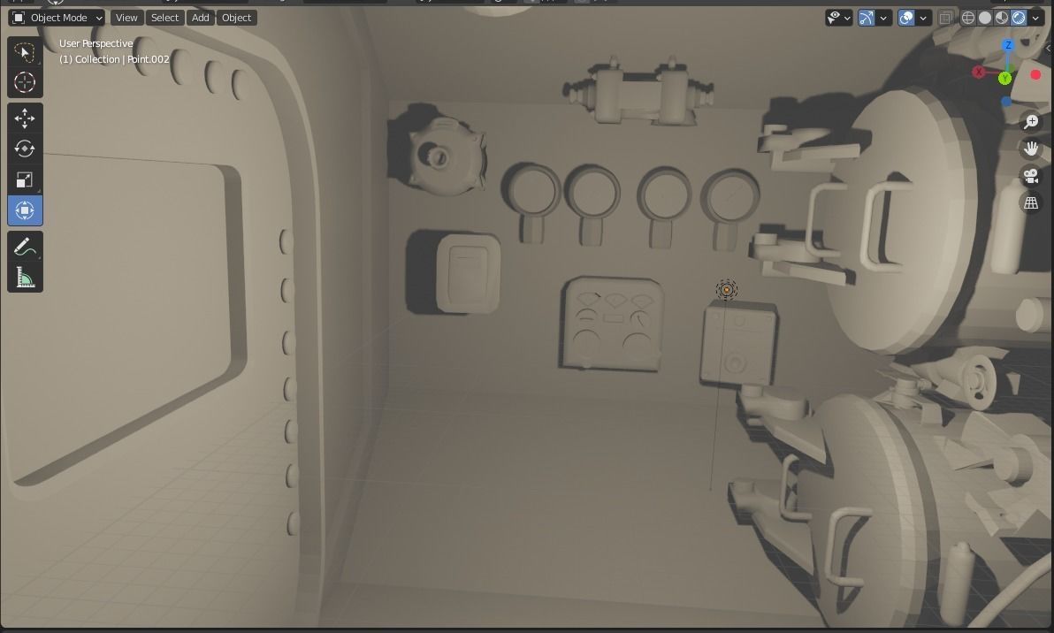 Submarine 3D model_2