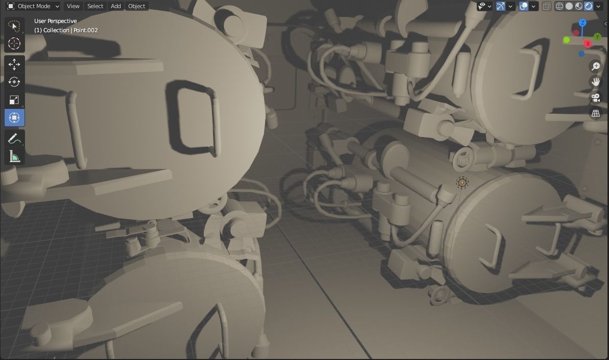 Submarine 3D model_1